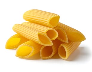 A small pile of uncooked pasta tubes
