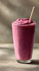 Refreshing Berry Smoothie Recipe Home Kitchen Beverage Photography Natural Lighting Close-Up View