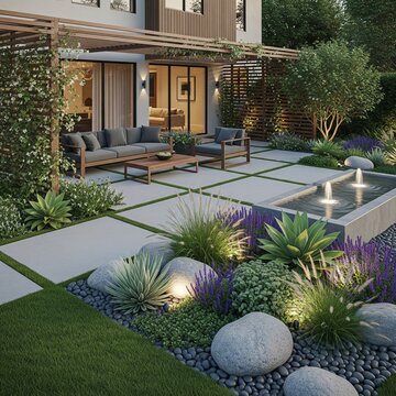 modern front garden design