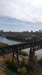 bridge and river Edmonton
