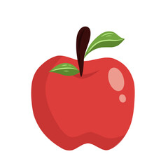 red apple vector illustration