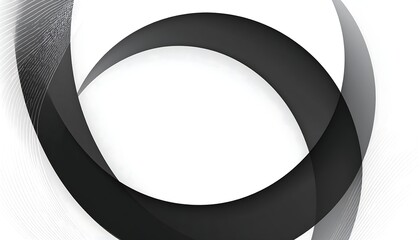Abstract black and white circles