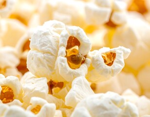 Close-up popcorn kernels