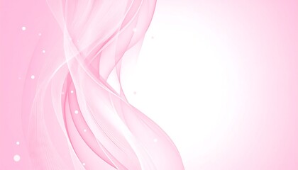 Abstract pink flowing curves, soft light, subtle sparkle