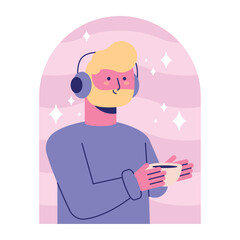 Minimal Vector Winter Coat