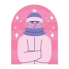 Minimal Vector Winter Coat