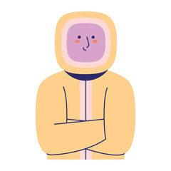 Minimal Vector Winter Coat