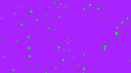 ホラー演出にぴったり！グリーンの妖しい光が舞う紫背景壁紙