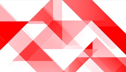 Abstract red and white triangle pattern