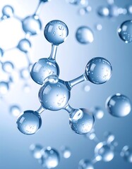 Abstract image of a molecule