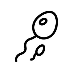 Sperm Cell Line Icon of Reproductive Health Icon Set