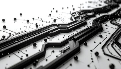 Obraz premium Abstract circuit board design (1)