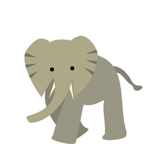 かわいいゾウのイラスト