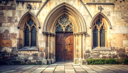 Fototapeta premium Ornate church doorway