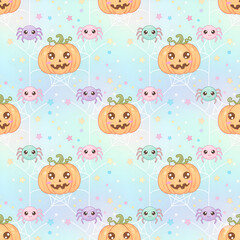 Cute Jack o lantern pumpkin pattern
