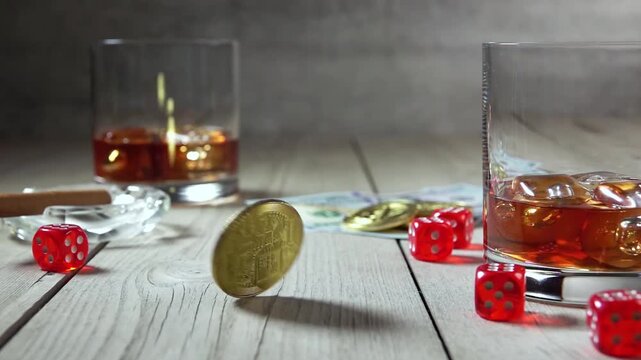 Futuristic Cryptocurrency Animation with Glowing Blockchain Nodes, Digital Finance, and Virtual Coin Transactions