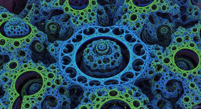 Abstract Fractal Art Design Background