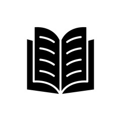 Book icon vector for web and mobile app. open book sign and symbol. ebook icon