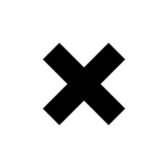 Obraz premium Close icon vector for web and mobile app. Delete sign and symbol. cross sign