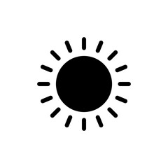 Sun icon vector for web and mobile app. Brightness sign and symbol.