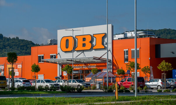 Zvolen, Slovakia - September, 7, 2025 : OBI store sign. Obi GmbH and Co. is a German multinational home improvement supplies retailing company.