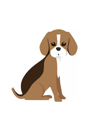 Beagle breed dog cartoon.ai