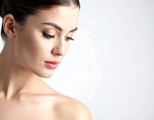 Close-up portrait of a woman with flawless skin (1)