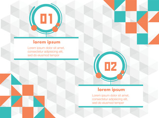 Modern infographic design with bright and dynamic geometric elements. Each slide features information in a minimalist style, utilizing vibrant orange, blue, and green colors to capture attention. 3