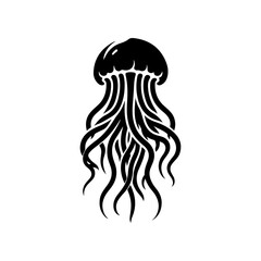 Jellyfish Silhouette Vector