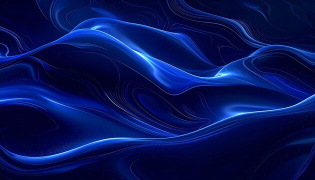 Abstract flowing blue waves (1)