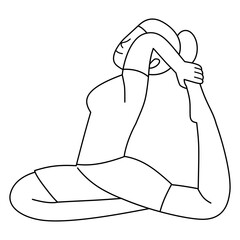 One Legged King Pigeon Pose