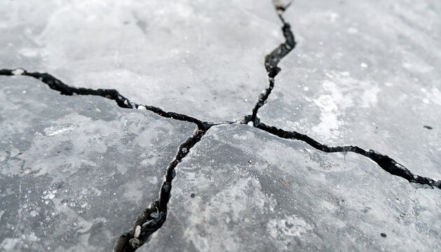 Cracked pavement texture