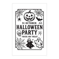 Free Entry Halloween Bash Poster Design