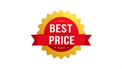 Gold and red badge with "Best Price" text