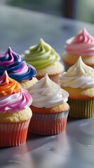 cupcakes with whipped cream
