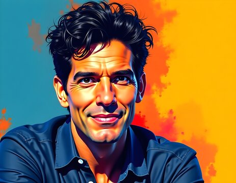 portrait of a handsome young man