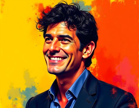 portrait of a handsome young man