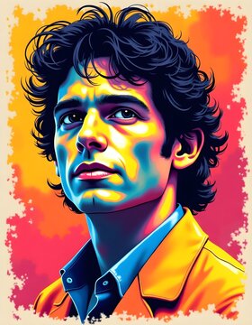 portrait of a handsome young man