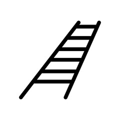 Ladder Bridge Line Icon of Hiking Trails Icon Set