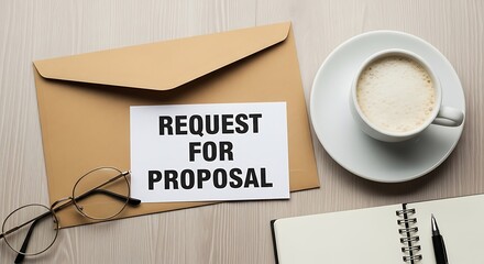 Request For Proposal Document on Desk