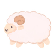 Cute sheep cartoon