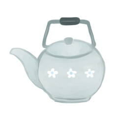 teapot cartoon hand drawn 