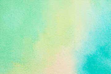 Fototapeta premium Abstract colorful watercolor for background. Digital art painting. Close up of water color strokes painting on paper.