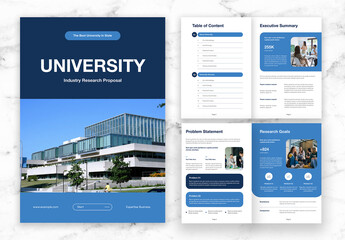 Blue And Black University Industry Research Proposal
