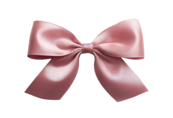 Pink satin bow, elegant & festive