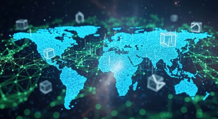 Digital world map technology