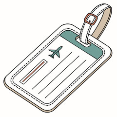 Teal Airplane Luggage with Strap and Buckle baggage