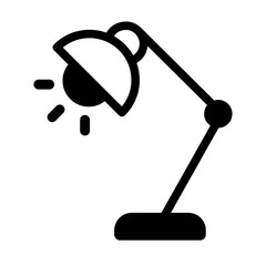 Light Desk Lamp Line Icon of Light Therapy Icon Set