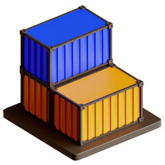 Cargo 3D Illustration