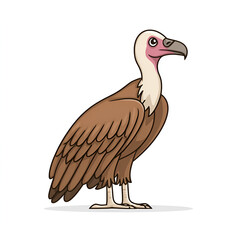 Fototapeta premium Vulture bird isolated on transparent background
